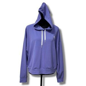 Puma Ladies Modern Sports Hoodie Lightweight Hazy Blue Size Large